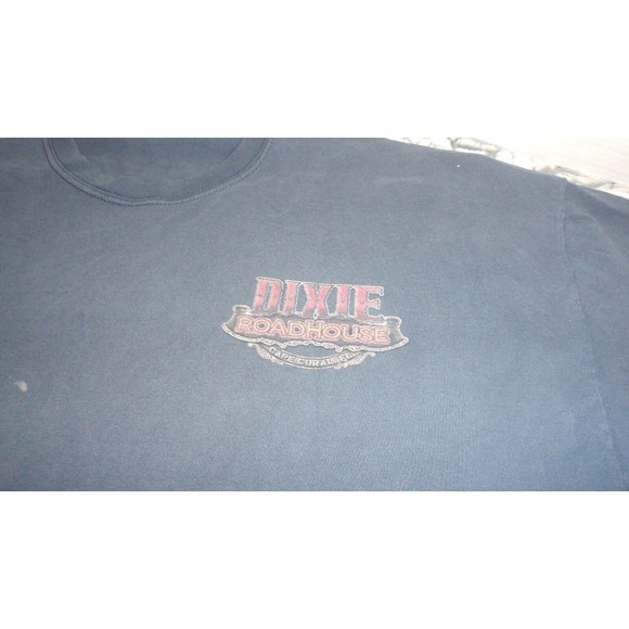 Dixie Roadhouse Cape Coral, Florida Men's T-Shirt Size: 2XL  Blue Gray READ - Picture 6 of 12